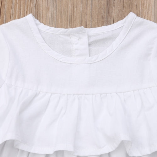 Fashion Pricess Kids Baby Girls Ruffles Fall