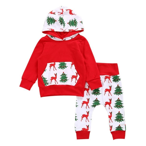 Newborn Infant Baby Boy Girl Deer Hoodie