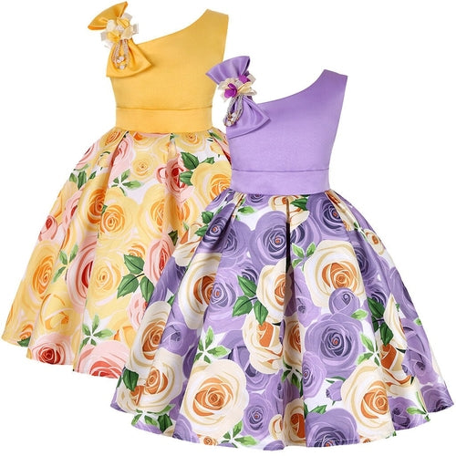 2019 NEW Fashion Sweet Floral Baby Girl Princess