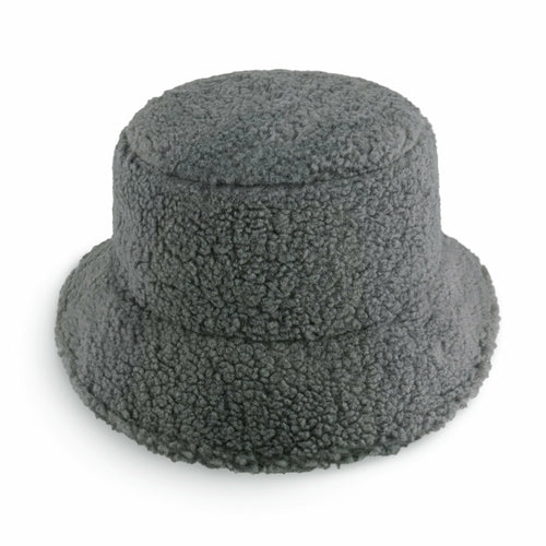 Sherpa Bucket Hat for Winter – Cozy Fleece Bucket Hat with Adjustable