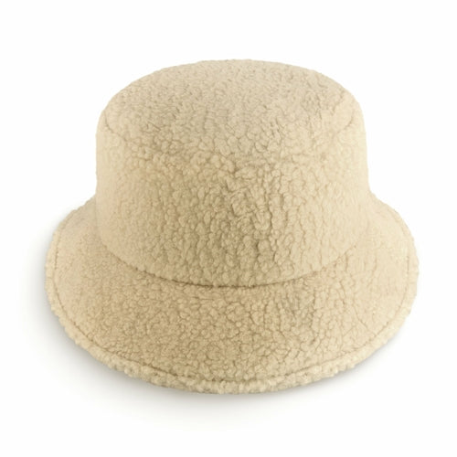Sherpa Bucket Hat for Winter – Cozy Fleece Bucket Hat with Adjustable