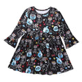Baby Kids Girls Long Sleeve Skull Cartoon Printed