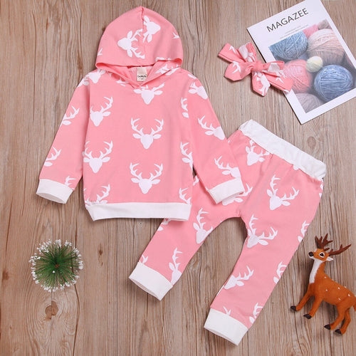 Christmas Toddler Baby Printed Hoodie Sweatshirts
