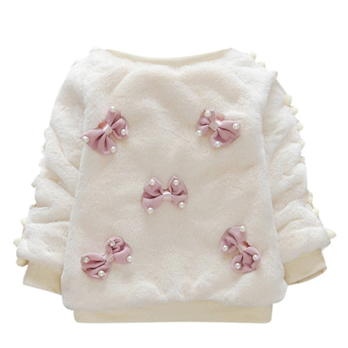 Cute Baby Kids Girlswinter keep warm furry blouse