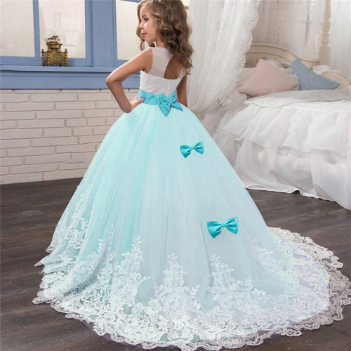 Lace Elegant Flower Girl Dress Tulle Beading