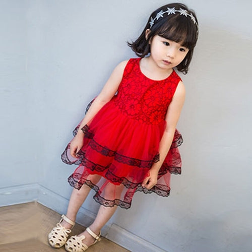 Lace Princess Kids Baby Girl Fancy Wedding Party