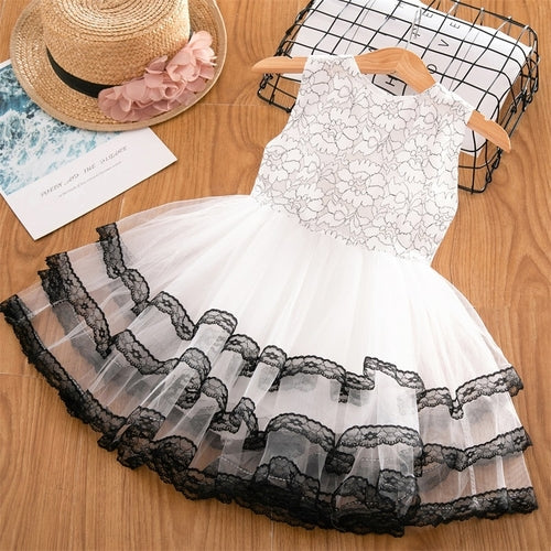 Lace Princess Kids Baby Girl Fancy Wedding Party