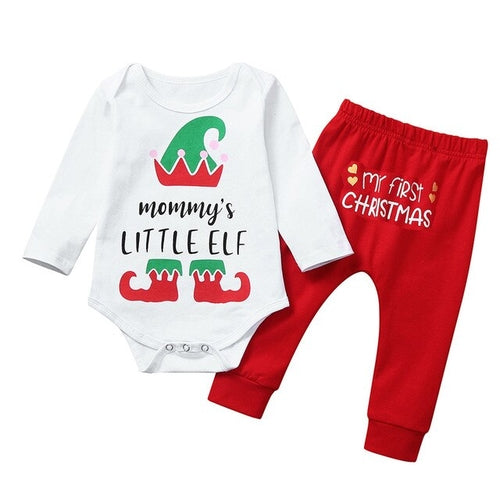 Newborn Infant Baby Girl Boy Christmas Xmas Letter