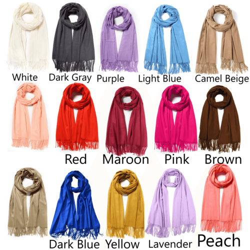 Super Soft Long Pashmina Wool Scarfs