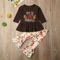 Pudcoco Autumn Thanksgiving Dress Toddler Kids