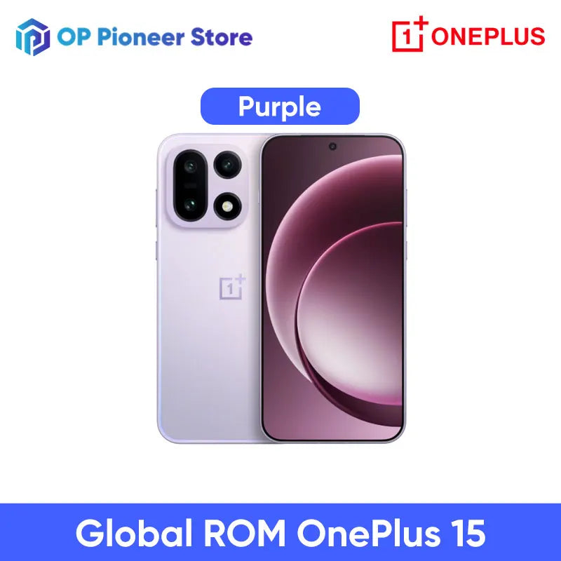 Chinese Version OnePlus 15 Unlocked Smartphone Snapdragon 8 Elite Gen 5 6.78” AMOLED 120Hz 7300mAh 120W Super Charger 50MP NFC