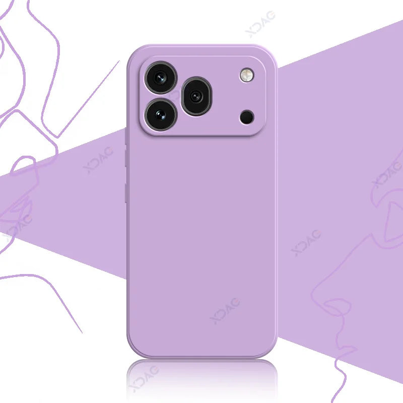 Minimalist Phone Cases for Honor 600 Pro Global Version with Camera Protection Straight Edge Slim Design Liquid Silicone Cover