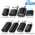8/10/16pcs Multifunctional Adapter, Mobile Phone OTG The Conversion Interface Is Compatible with All System Versions, Applicable