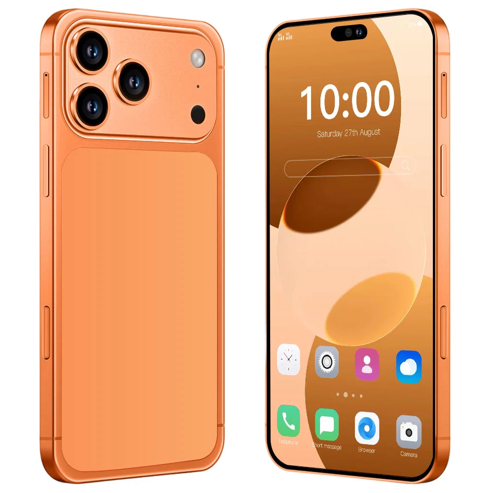 Hot High Quality iphone17 Pro Max Mobile Phones 7.3inch HD Global Version 8000mAh Battery Original Dual Card