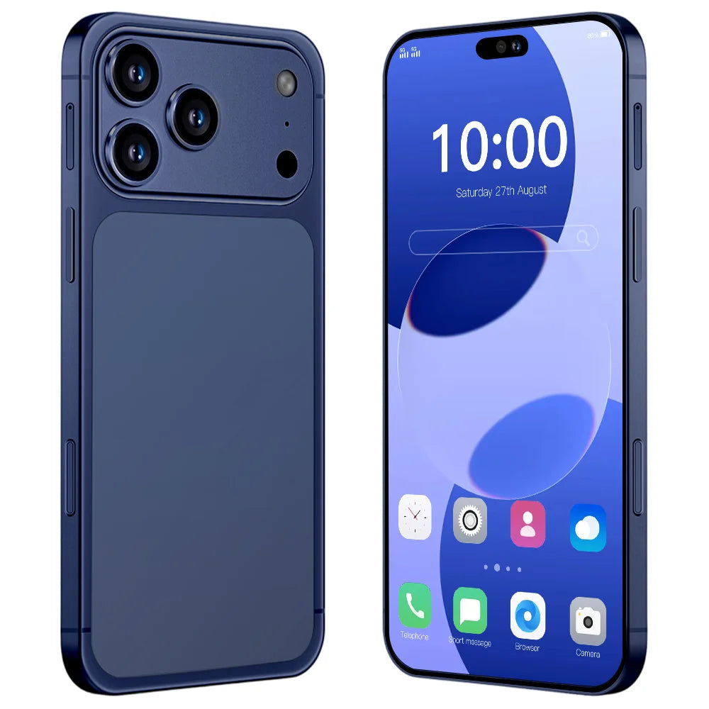 Hot High Quality iphone17 Pro Max Mobile Phones 7.3inch HD Global Version 8000mAh Battery Original Dual Card