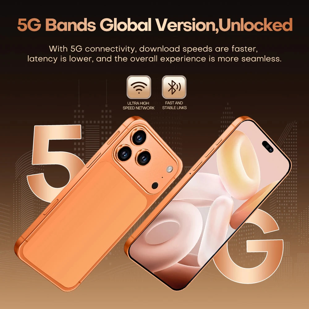 2026 global version Hot Sale i17 Pro max original HQ intelligent 4G 5G Snapdragon 8 Gen4 8000mAh battery dual card dual standby