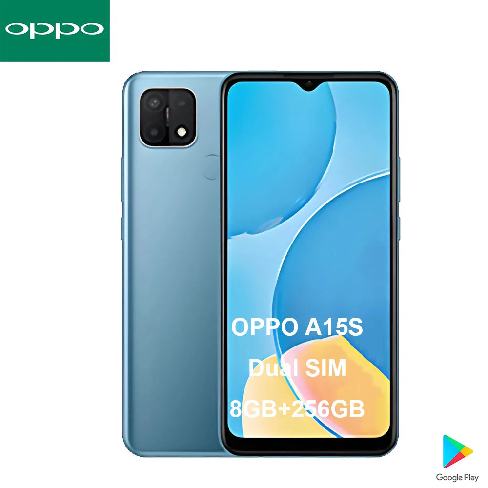 Brand New OPPO A15s Overseas Version CPH2179 6.52" HD Display Triple Rear Camera Dual SIM 4G Long Standby Budget Smart Phone