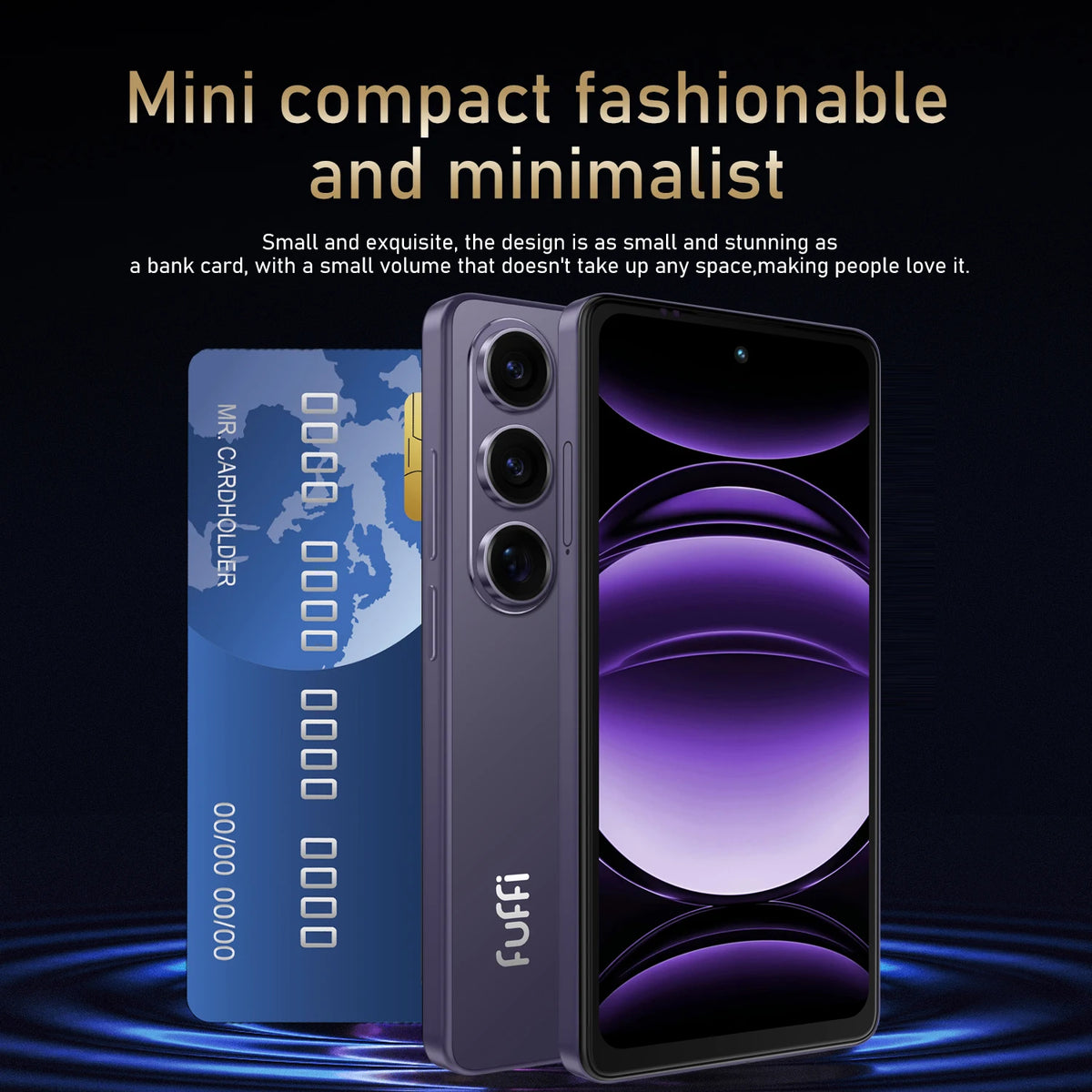 FUFFI Global Vision S25 Smartphone Android 2500mAh 8G RAM 256GB ROM 5.5 Inch 720x1612HD Cellphone 5+13MP 4G Network Mobile Phone