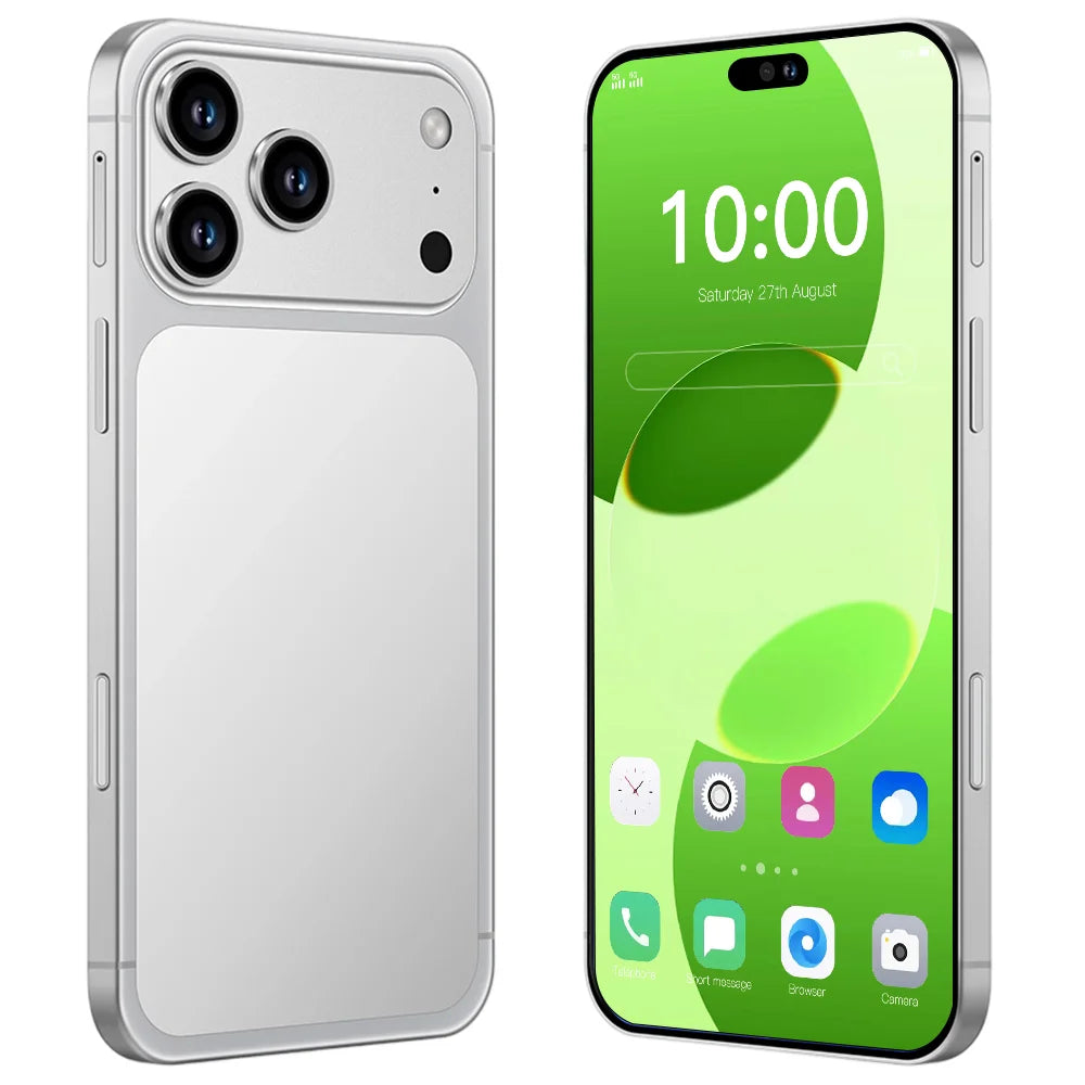 Hot High Quality iphone17 Pro Max Mobile Phones 7.3inch HD Global Version 8000mAh Battery Original Dual Card