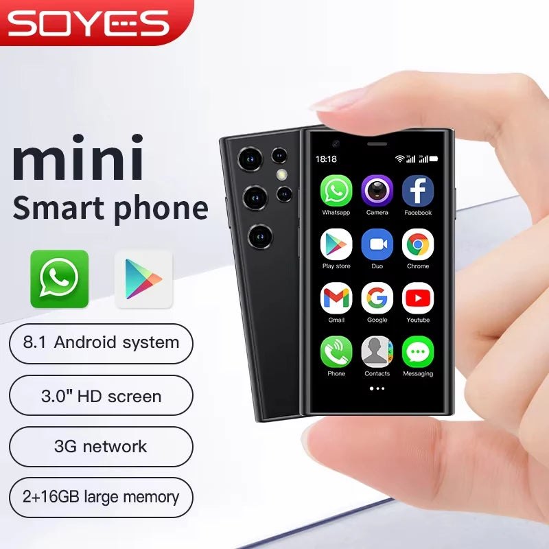 SOYES S23 Pro & Mini 24 Mini Smartphones Android 8.1 Dual SIM 3.0'' HD 1000mAh Battery WIFI Bluetooth 3G Small Mobile Phone