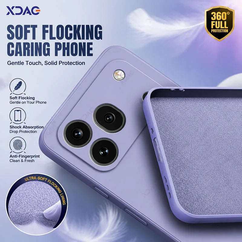 Minimalist Phone Cases for Honor 600 Pro Global Version with Camera Protection Straight Edge Slim Design Liquid Silicone Cover