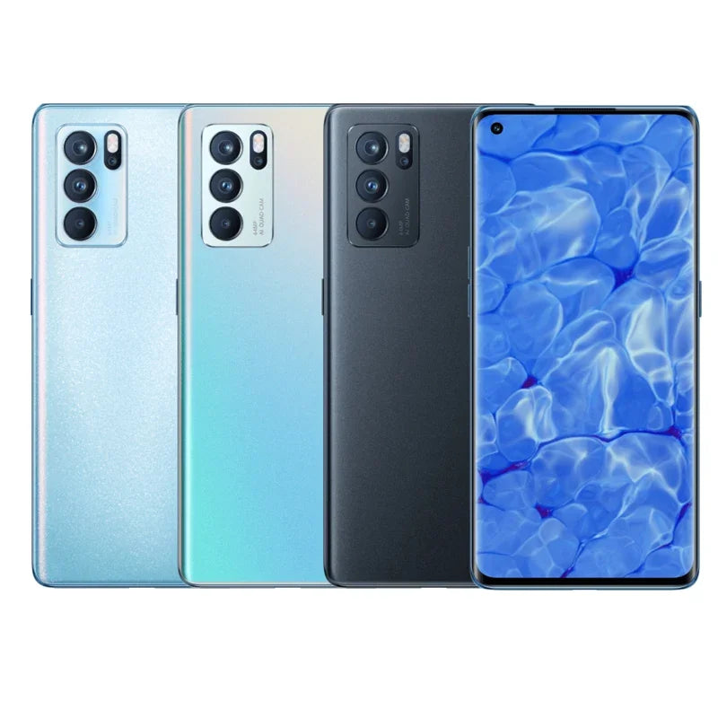 OPPO Reno 6 Pro 5G Global firmware smartPhone MTk Dimensity 1200 12GB 256GB Rear camera 64MP r6p 4500mAh battery used phone