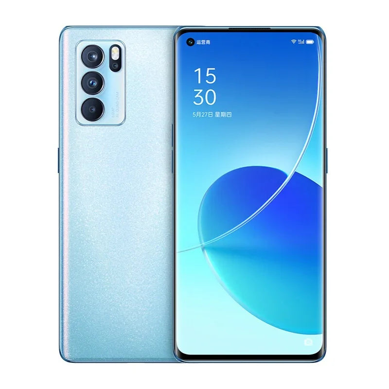 OPPO Reno 6 Pro 5G Global firmware smartPhone MTk Dimensity 1200 12GB 256GB Rear camera 64MP r6p 4500mAh battery used phone