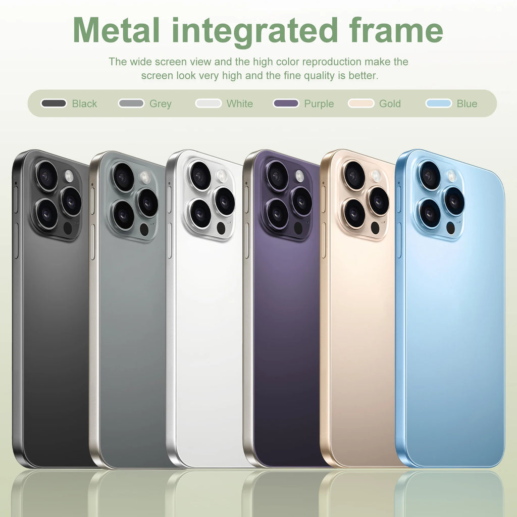 2026 Hot Sale I16 Pro Max High Quality Original Global Version Intelligent 4G Dual Card Mobile Phones 7800mAh Battery