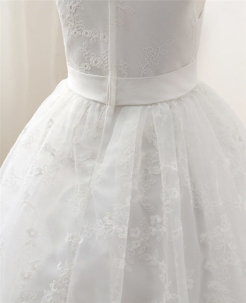 Solid Children Dress Style Cute Ball Gown
