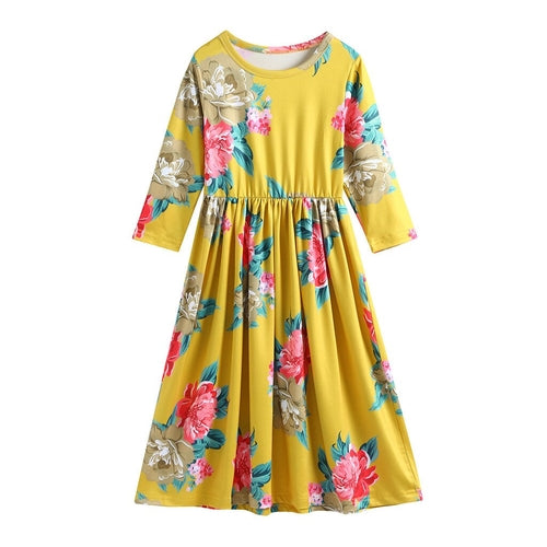 Summer Cute Toddler Baby Girl Kids 3/4 Sleeve O