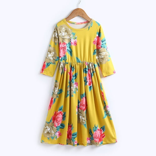 Summer Cute Toddler Baby Girl Kids 3/4 Sleeve O