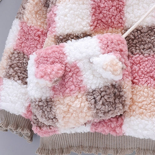 Toddler Baby Girls Long Sleeve Winter Plaid