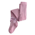 Toddler Baby Kid Girl Bow Stockings Solid Bow Warm