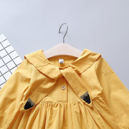 Toddler Baby Kid Girl Long Sleeve Cartoon Cat