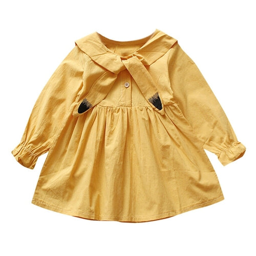 Toddler Baby Kid Girl Long Sleeve Cartoon Cat
