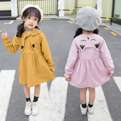 Toddler Baby Kid Girl Long Sleeve Cartoon Cat