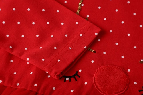 Toddler Kids Baby Girls Christmas Dot Print Tulle