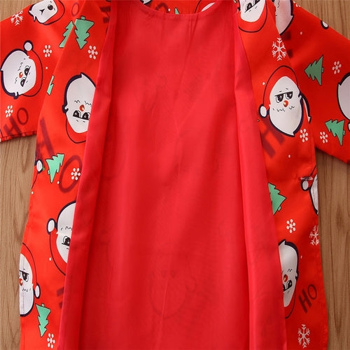 Toddler Kids Long Sleeve Christmas Santa Claus