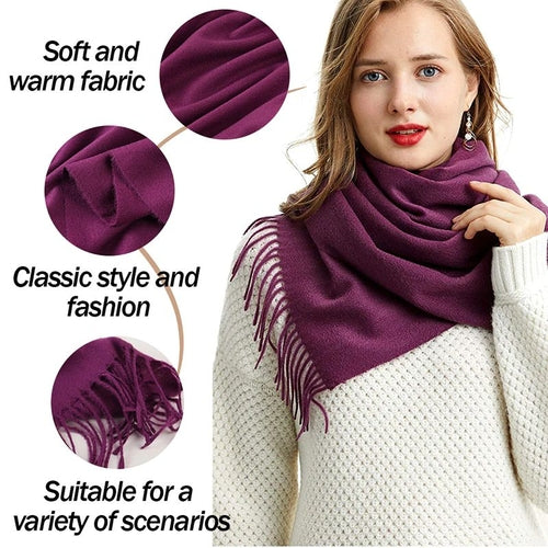 Super Soft Long Pashmina Wool Scarfs